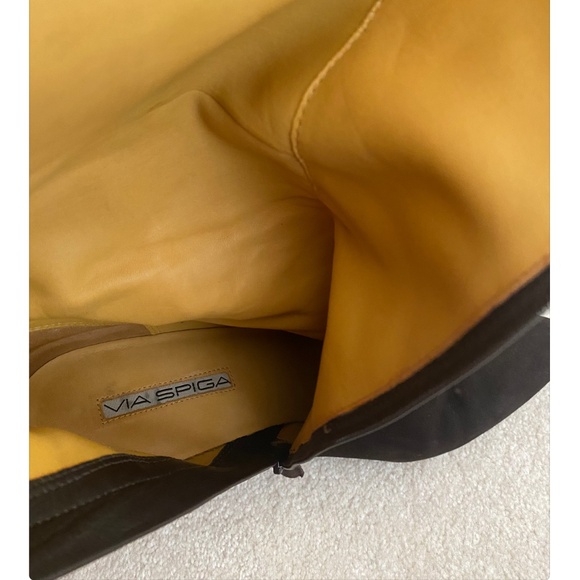 VIA SPIGA SUEDE KNEE HIGH HEELED BOOTS - Picture 15 of 16